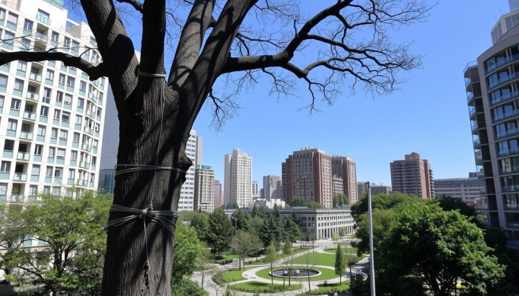 Tree cabling and bracing services for urban landscapes Tree cabling and bracing services for urban landscapes